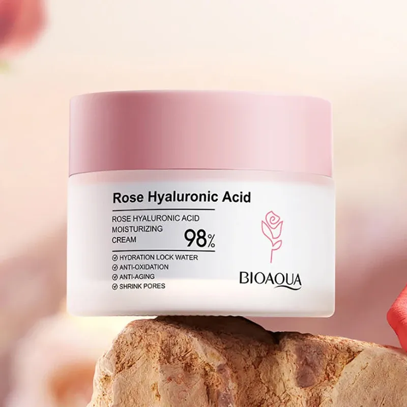 BIOAQUA Rose Hyaluronic Acid Moisturizing Face Cream 50g
