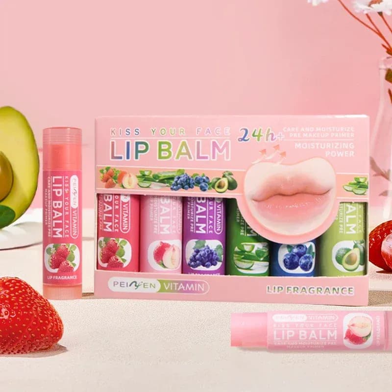 DNM Multi-Flavour Hydrating Lip Balm Set, 6 Pieces