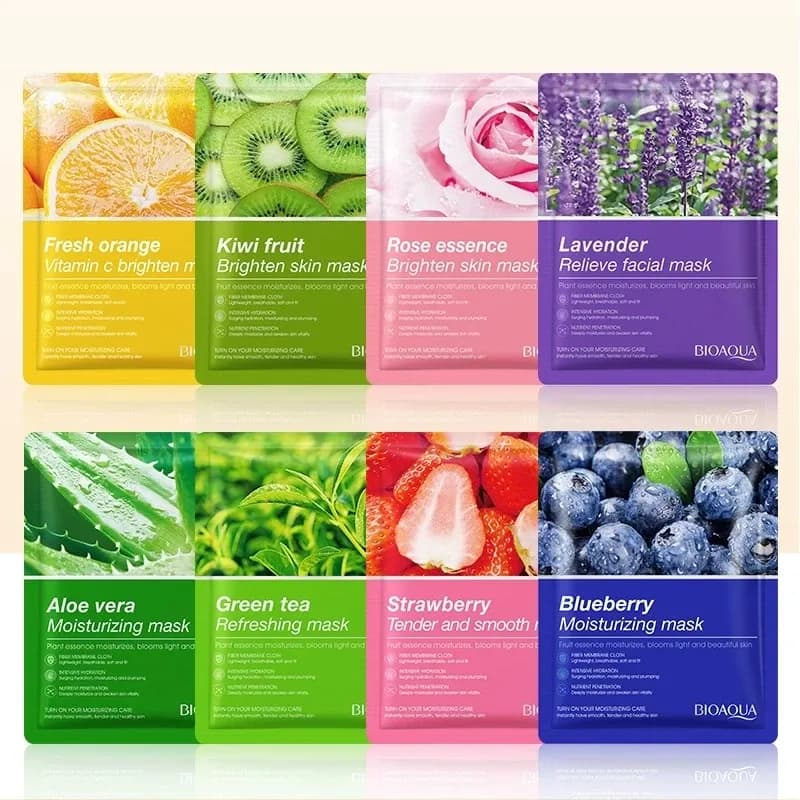 BIOAQUA Fruit Sheet Mask 8-Piece Hydration Set