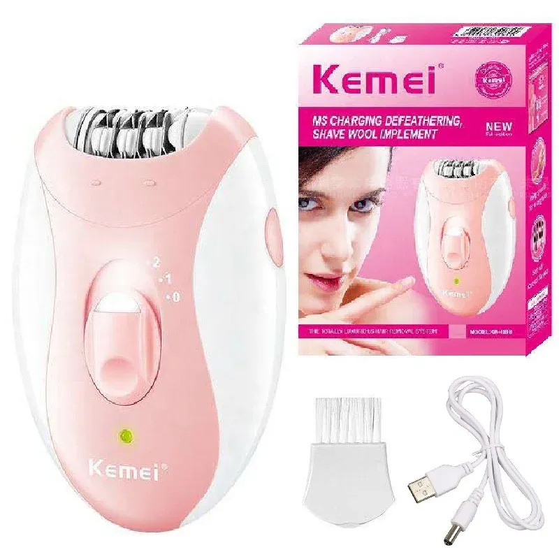 Kemei Rechargeable Face and Body Epilator Trimmer