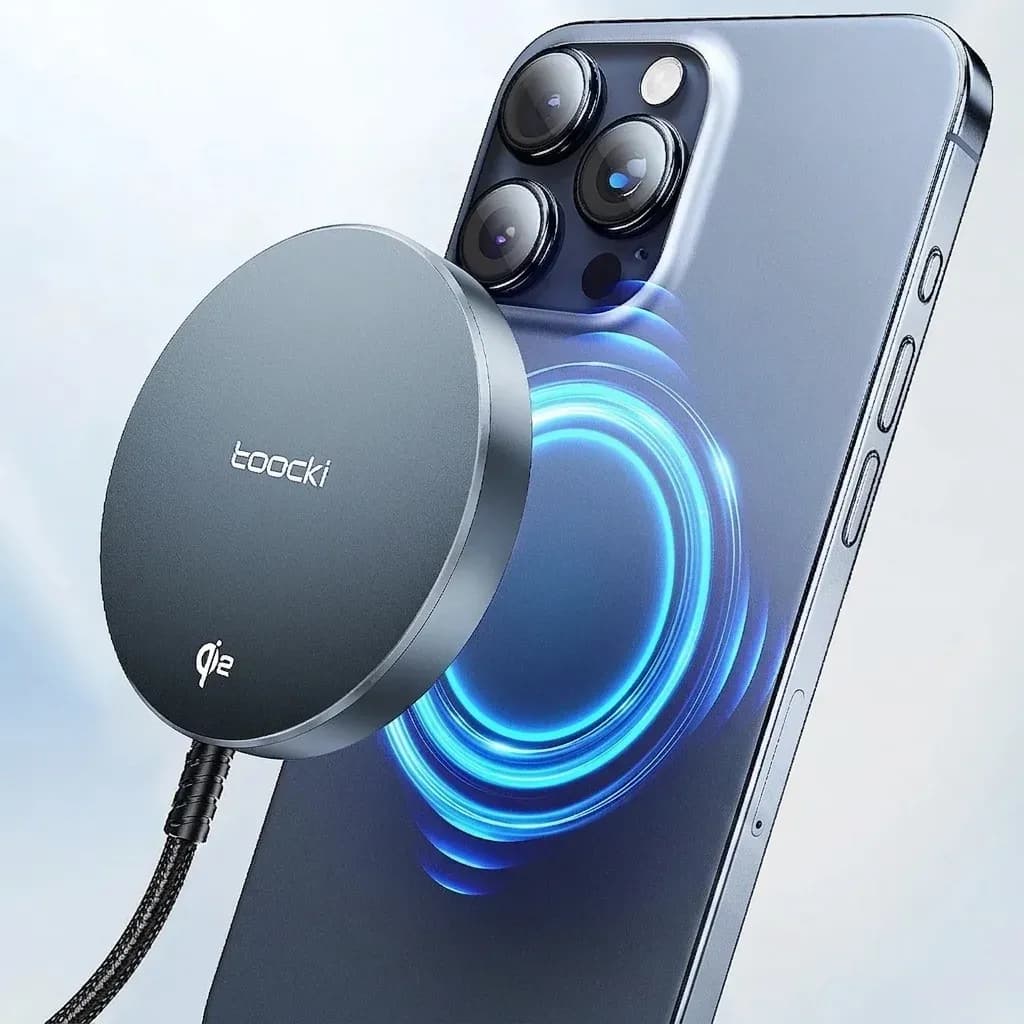 Toocki Qi2 Magnetic 15W Wireless Charging Stand for iPhone