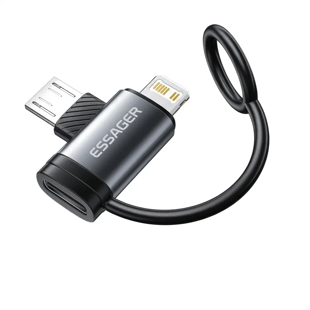 Essager dual Lightning and USB-C adapter
