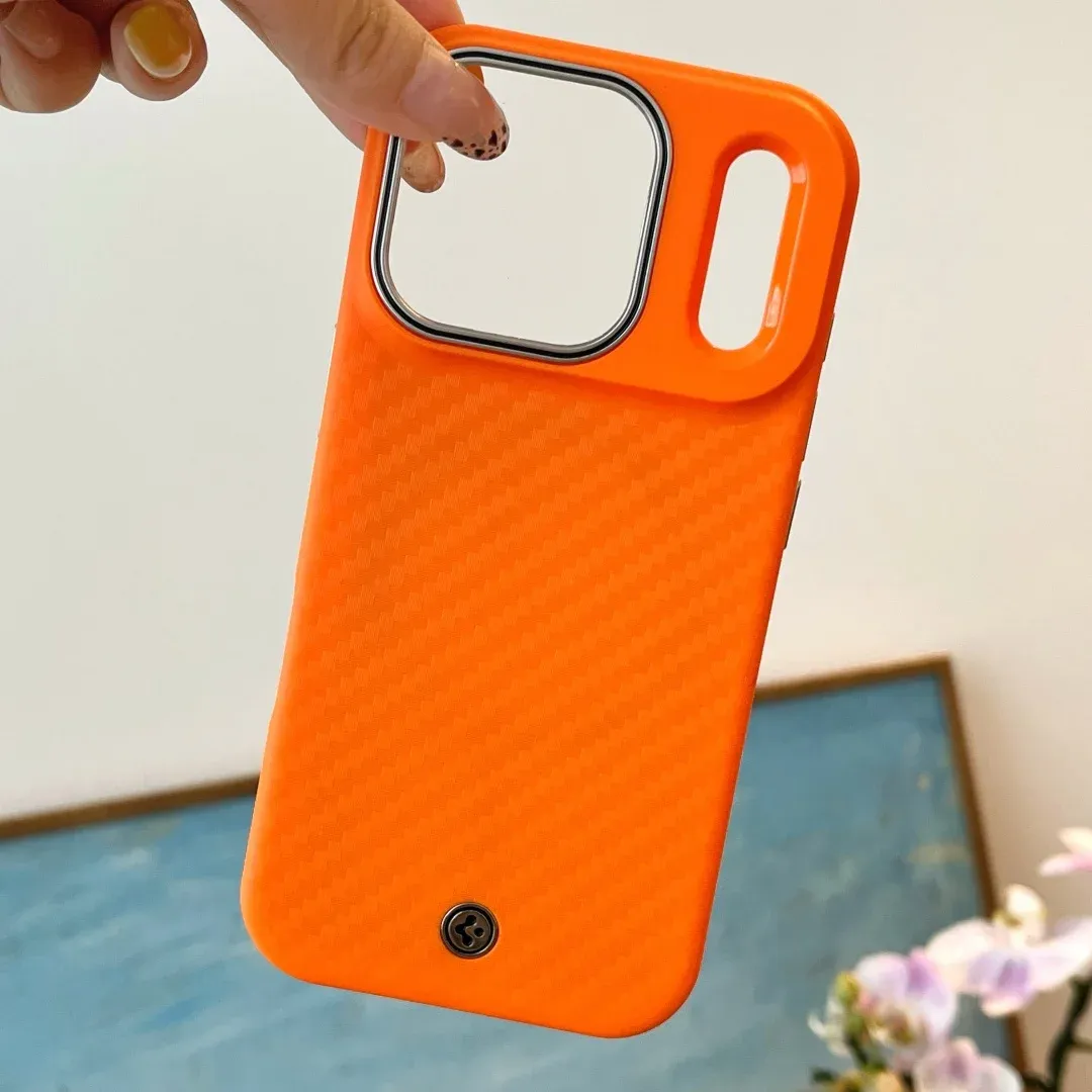 Spigen Kevlar Aramid Magnetic Carbon Fiber Case for iPhone 17 Air and 17 Pro Max