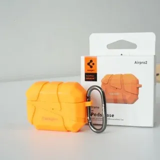 Spigen Rugged Armor AirPods Protective Case with Keychain