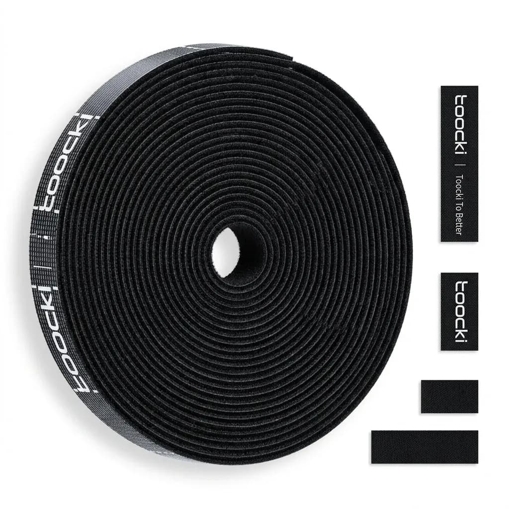 Toocki Tearable Nylon Cable Organizer Strips, 10mm