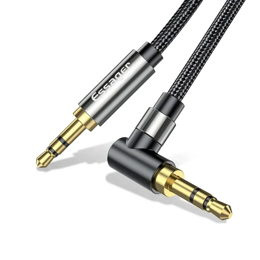 Essager 90-degree 3.5mm AUX audio cable