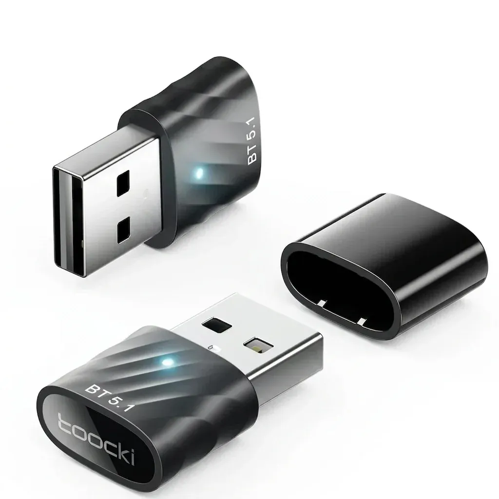 Toocki USB Bluetooth 5.1 Audio Dongle for PC and Accessories
