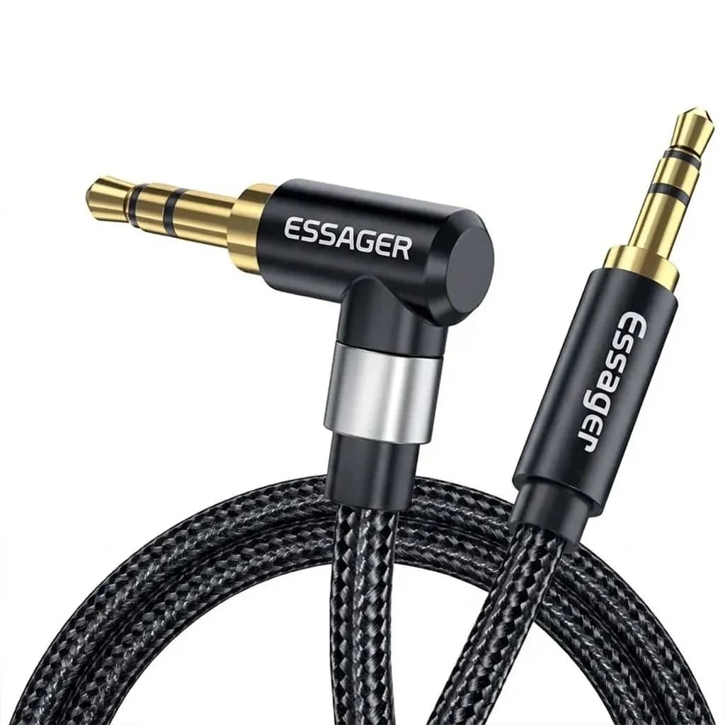 Essager 3.5mm Right-Angle AUX Audio Cable, 1.5m