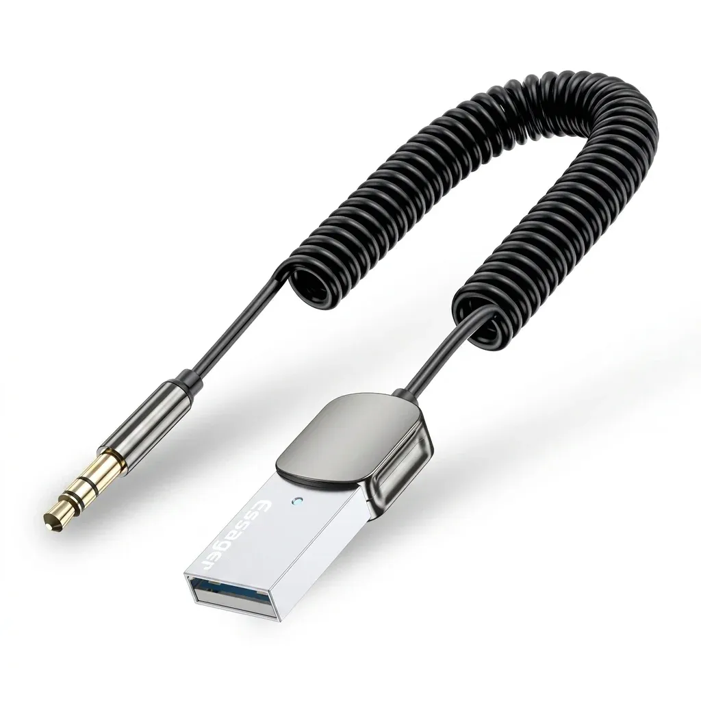 Essager Bluetooth 5.0 USB AUX Car Audio Receiver Dongle