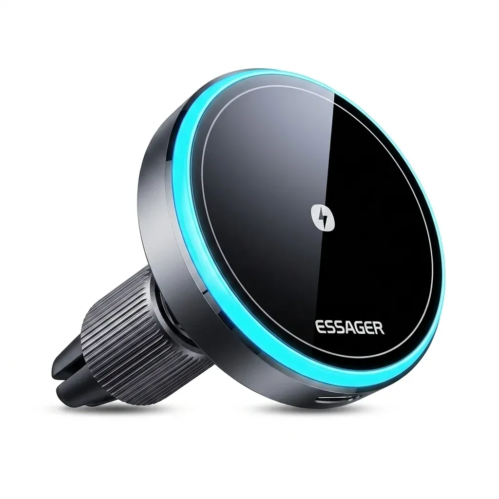 Essager 15W RGB Magnetic Wireless Car Phone Mount