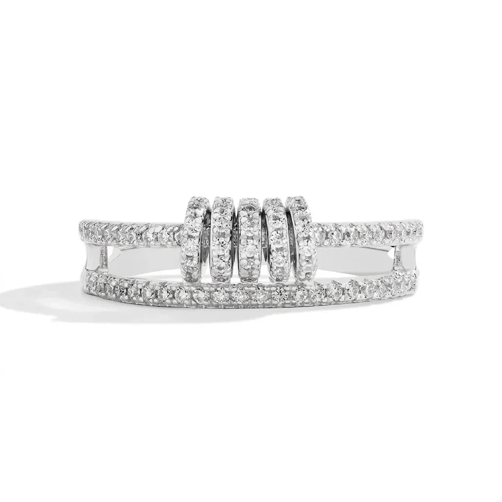 Custom Moissanite 925 Sterling Silver Wedding Band