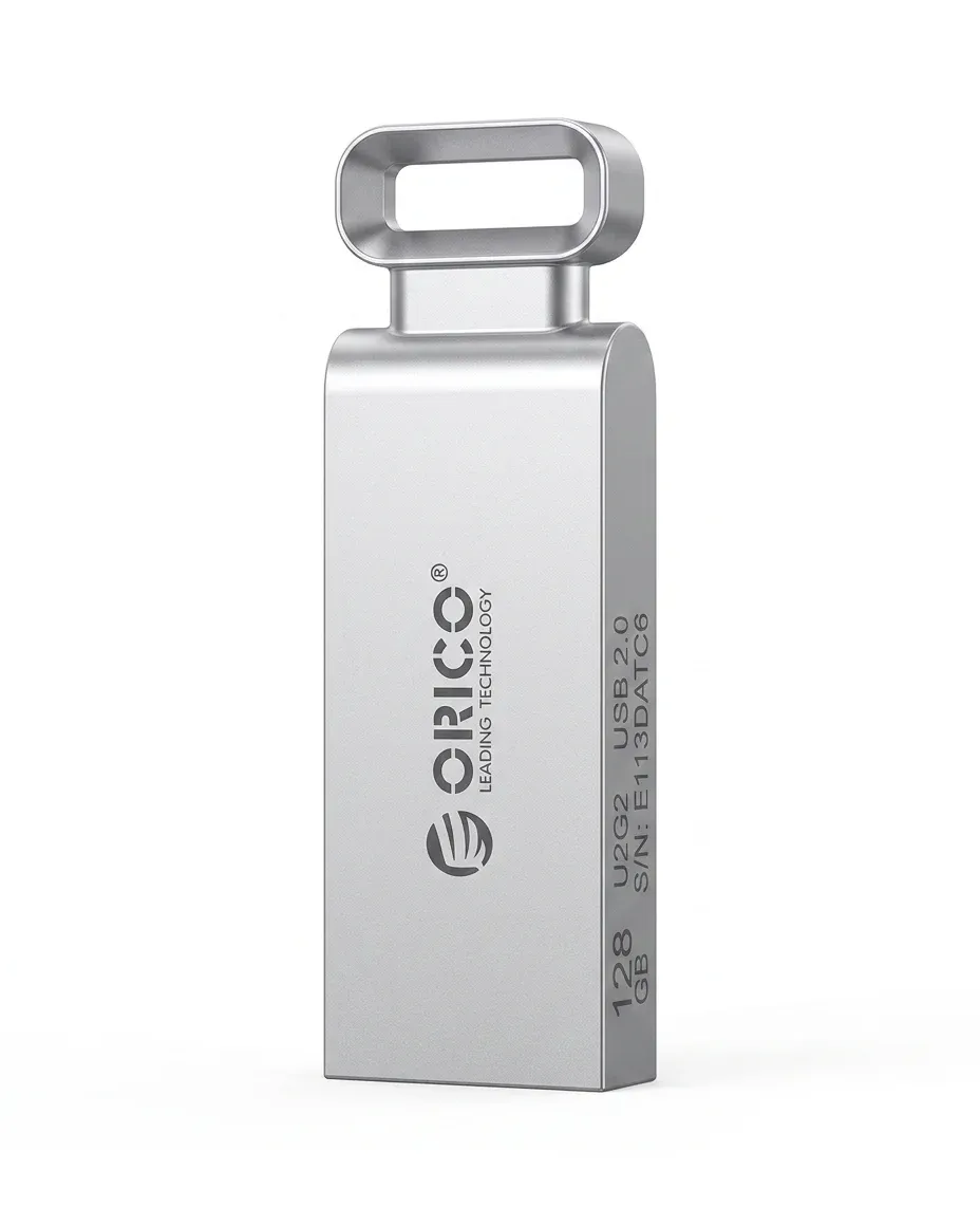 Orico Zinc Alloy Mini USB Flash Drive with OTG Lanyard