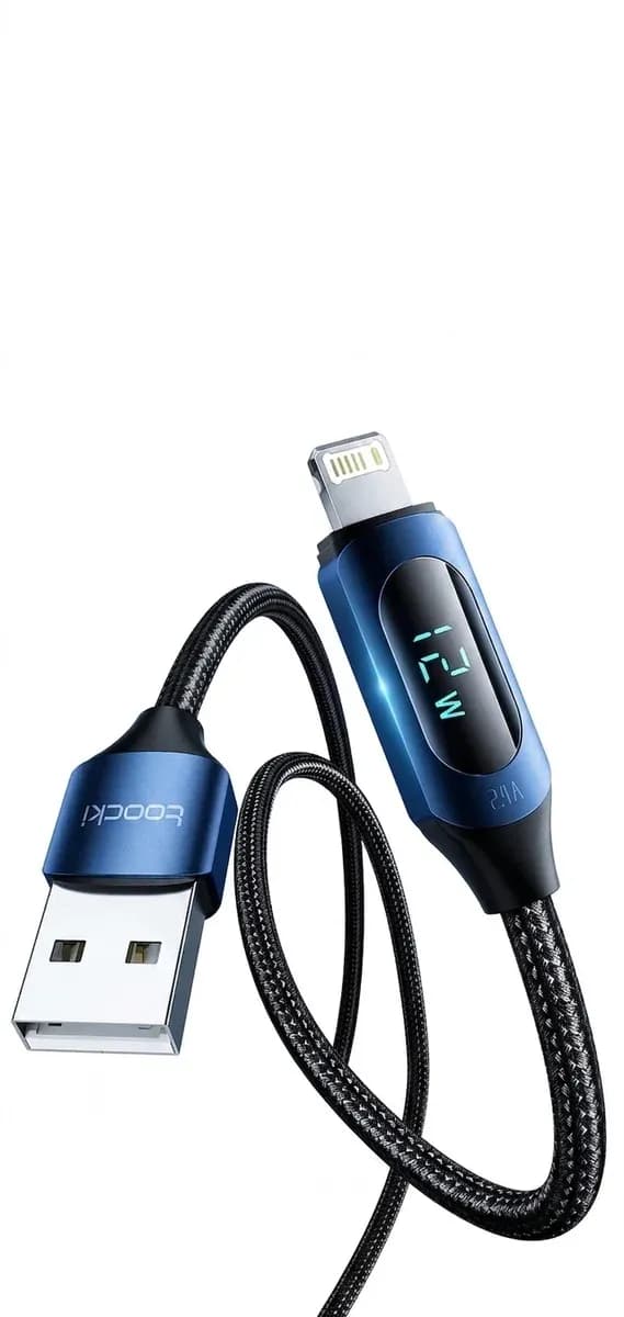 Toocki USB-A to Lightning Cable with LED Power Display