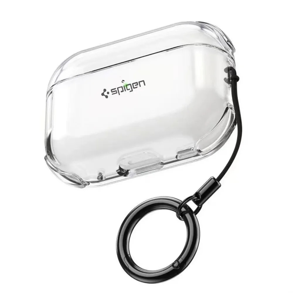 Spigen Transparent TPU Earbud Case with Anti-Loss Ring