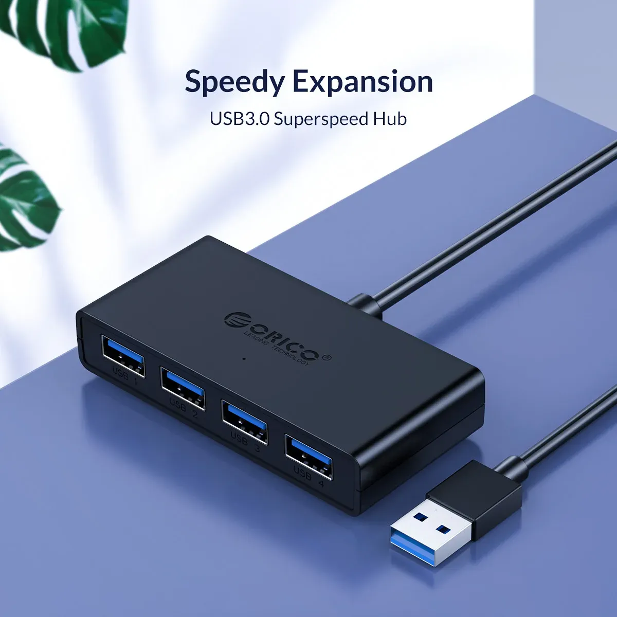ORICO 4-Port USB 3.0 Powered Hub, 100cm Cable