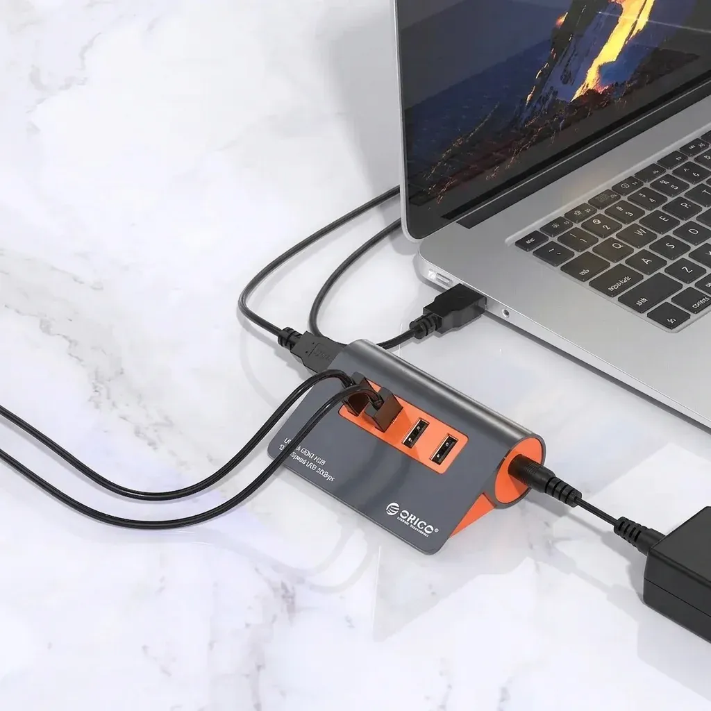 Orico 4-Port USB 3.1 Gen2 Powered Aluminum Hub