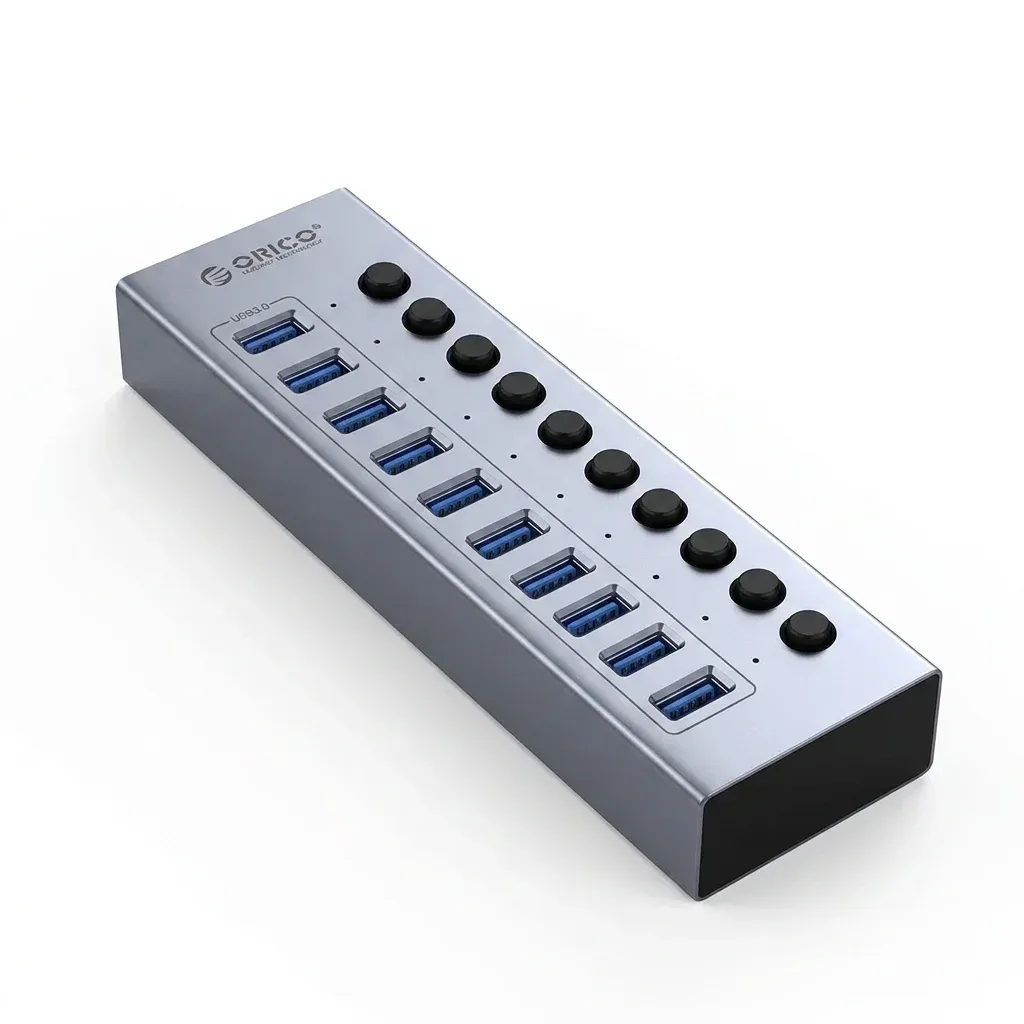 Orico 7-Port USB 3.0 Powered Hub with Individual Switches