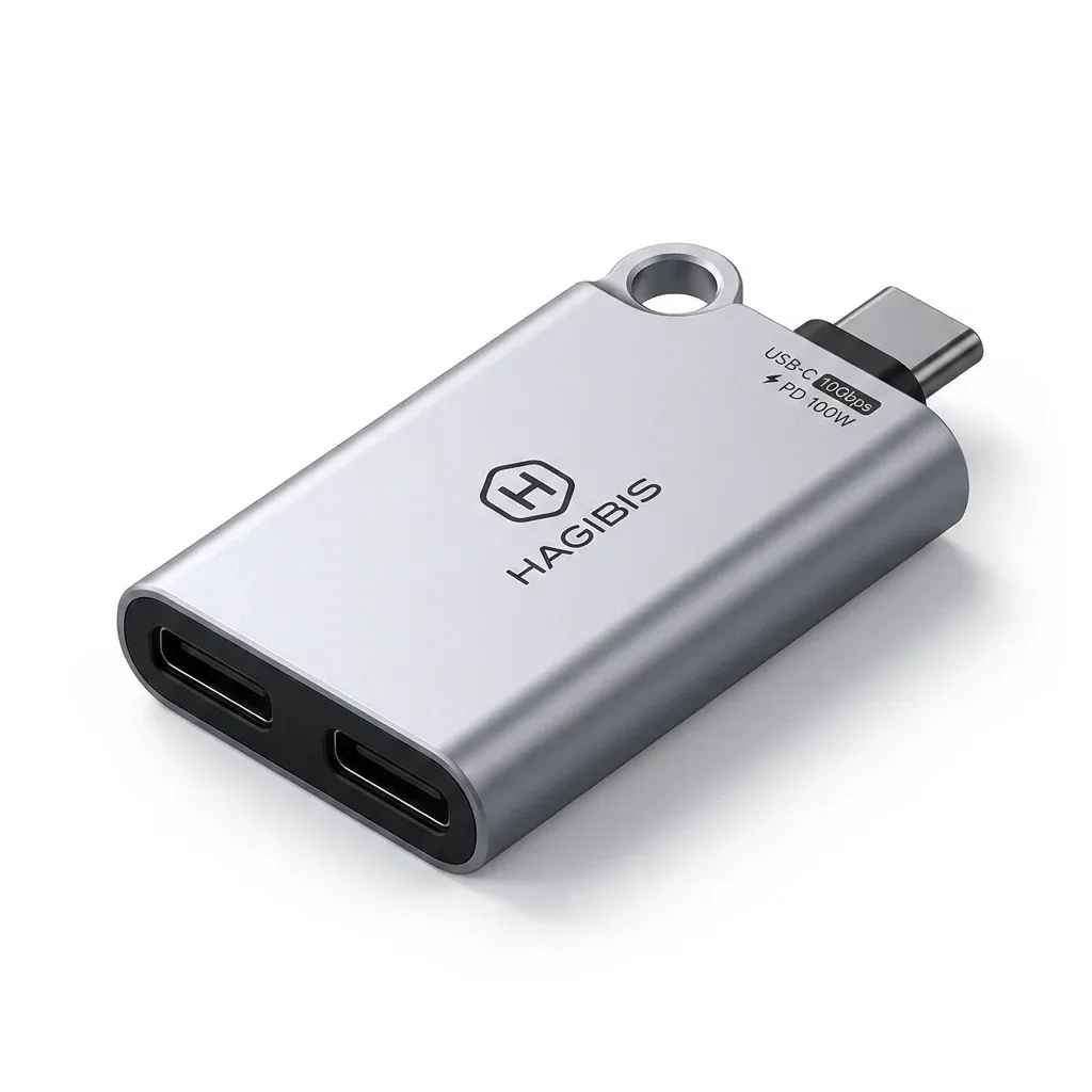 Hagibis USB-C Splitter with 100W PD and Audio/OTG Support
