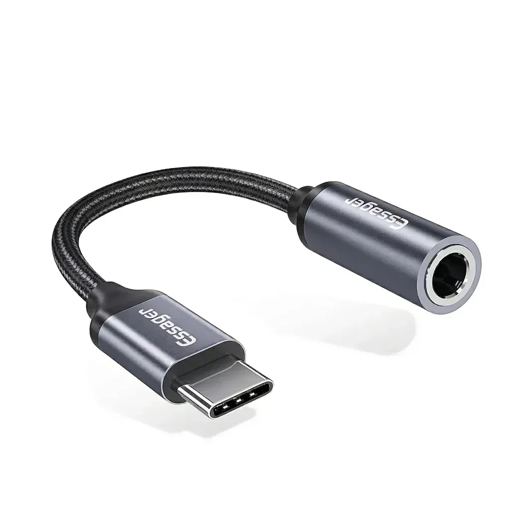 Awei USB-C to 3.5mm Audio Adapter with Braided Cable